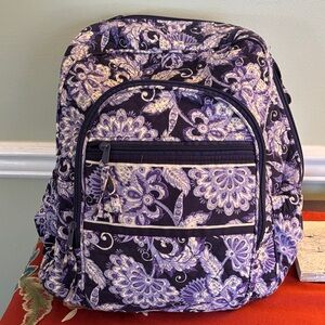 Purple Patterned Backpack